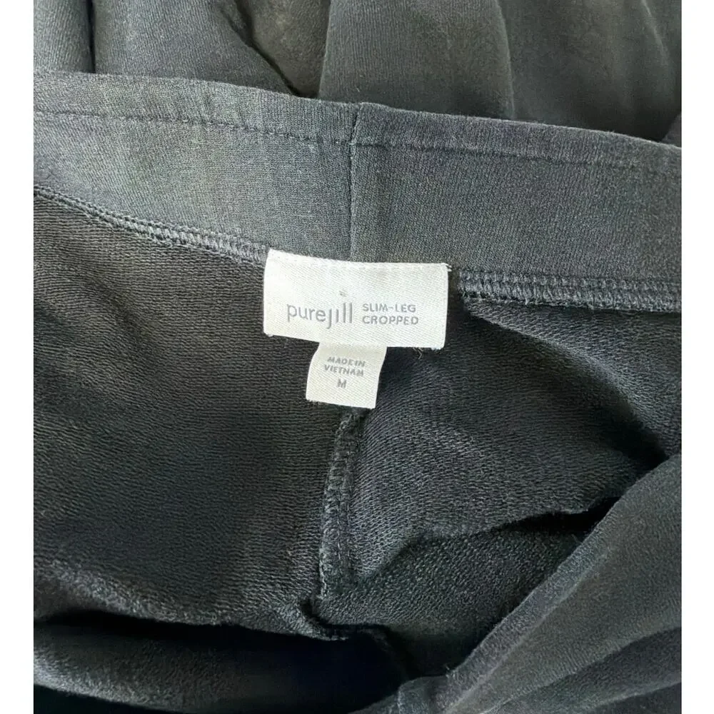 J.Jill Pure Jill Slim-leg Crop pants Black M